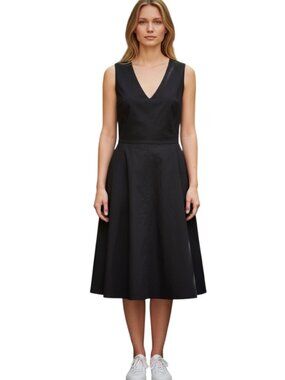 Theory | Dresses | Theory Womens Cutout Flare Dress Black | Poshmark
